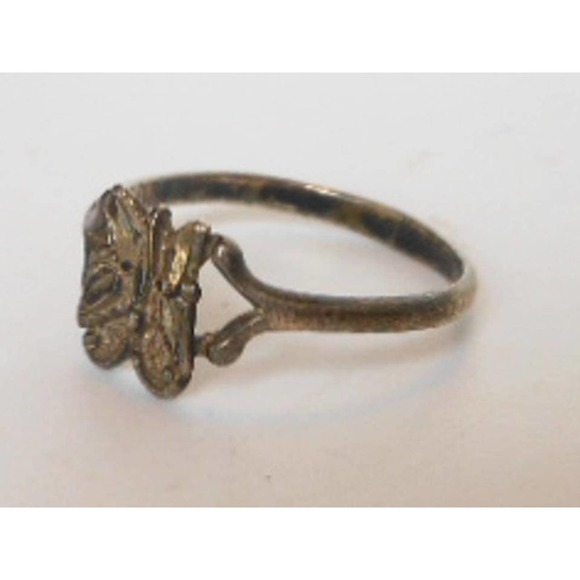 Shube Sterling Silver Butterfly Ring Size 5.5 - Picture 4 of 5